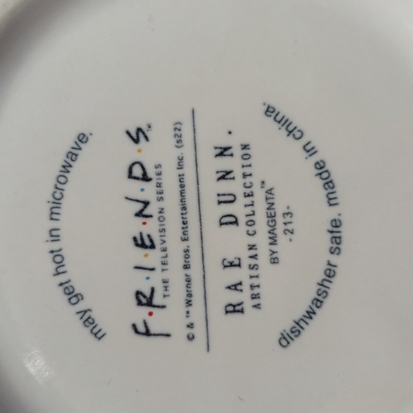 SET 2 Rae Dunn Central Park Ceramic Coffee Tea mug cup saucer New FRIENDS Rare - Picture 4 of 6